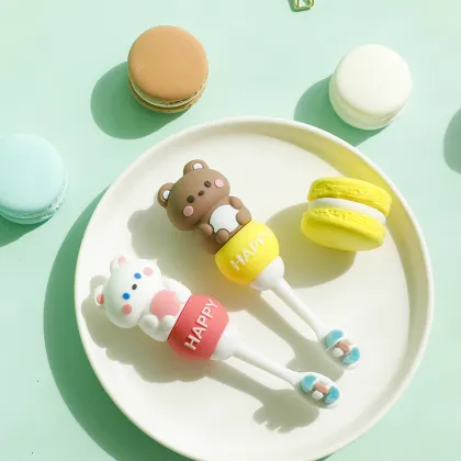 Bear style cute children toothbrush