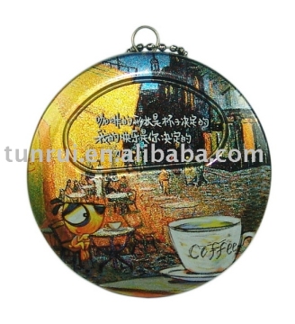 coin can (dog,iron,satin finish)