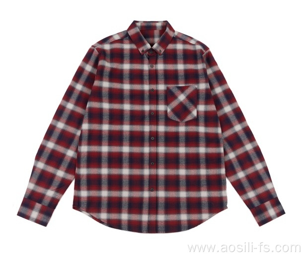 Autumn Winter Style Men's 100% Cotton Woven Shirts