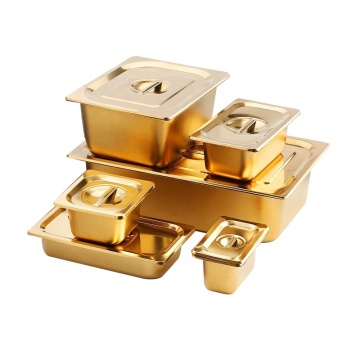 Stainless Steel GN Food Pan for Hotel Buffet Dinner Plates