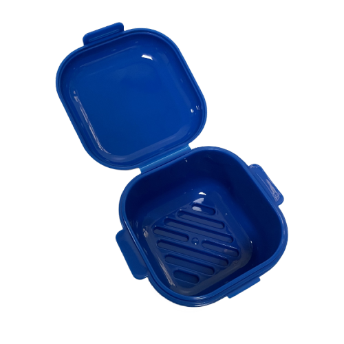 Portable Soaking Denture Box with Strainer