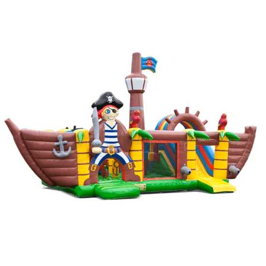 Inflatable Pirate Ship Moonwalk: Bouncy Castle with Slide for Sale