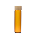 Mini recipiente de botellas de bambú de vidrio de almacenamiento de alimentos