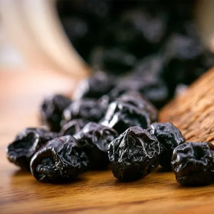 Sour sweet and dried blueberries