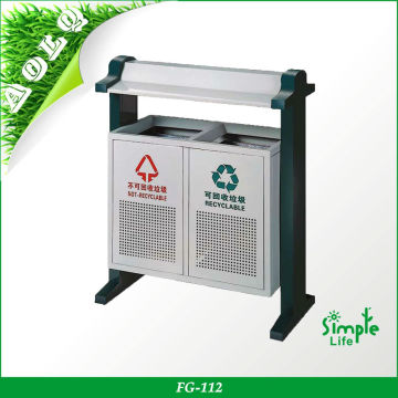 Outdoor recycle waste bin