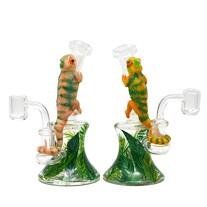 3D Cartoon animals Dab Rigs with lizard