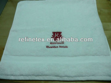 cotton embroidery logo towel for hotel