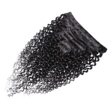 SPARK Wholesale Clip In Hair Extension, Kinky Curly Human Hair Extension , Blonde 613 Human Hair Clip In Hair