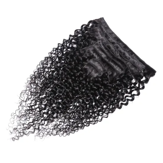 SPARK Wholesale Clip In Hair Extension, Kinky Curly Human Hair Extension , Blonde 613 Human Hair Clip In Hair