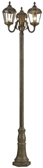 Modern Outdoor Pole Lamps Aluminium Standing Garden Lights E27