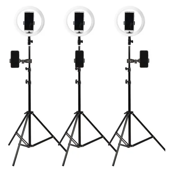 Professional 10-24 Inch LED Ring Light with 360 Rotation and Tripod Stand for Phone