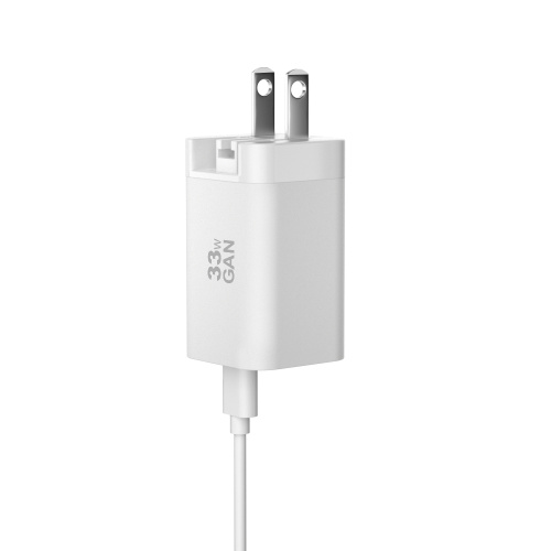 33W faltbarer AC USB -Wand Gan PD -Ladegerät