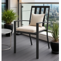 Carbon Steel Outdoor Chair in Black