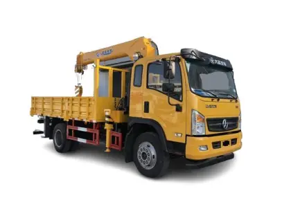 XCMG telescopic boom truck mounted 5T crane