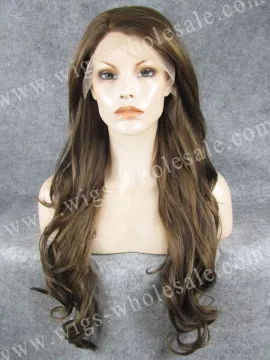 Synthetic brown high end lace front wigs natural hair wigs for women drag queens