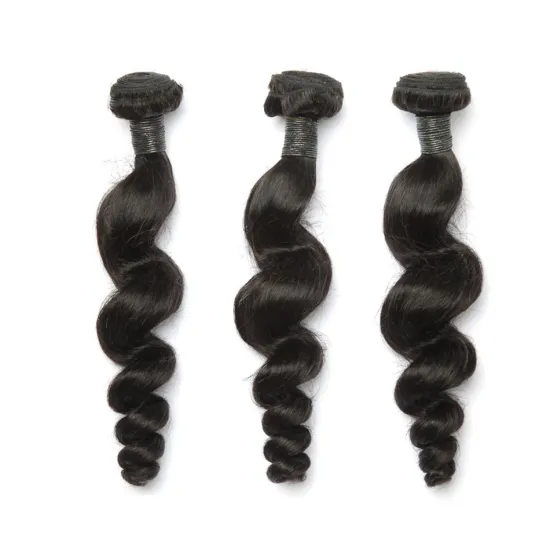Loose Wave  Malaysian Hair Bundles 100% Human Hair Extensions Natural Color 3/4 Pieces No Tangle Hair Weave