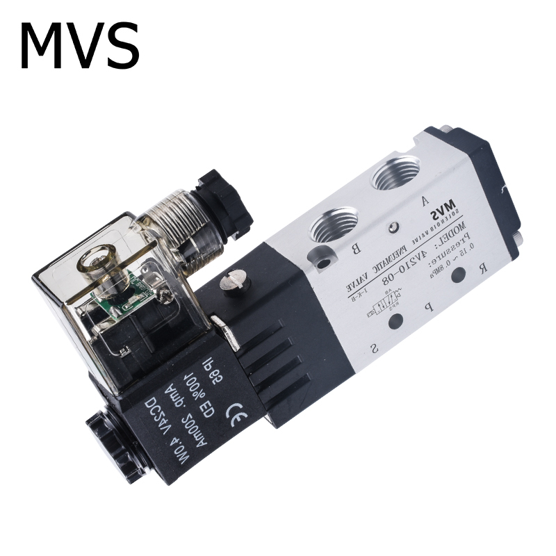Pneumatic Valve Solenoids and 3-Way Magnetic/Electromagnetic Solenoid Valve 4V210-08 DC24V