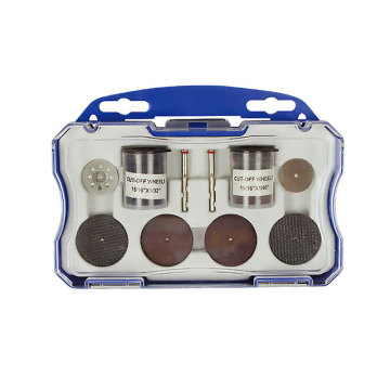 Professional 74-Piece Accessory Kit Including Mandrel, Diamond Wheel, and Saw Blades for Versatile Use with Rotary Tools