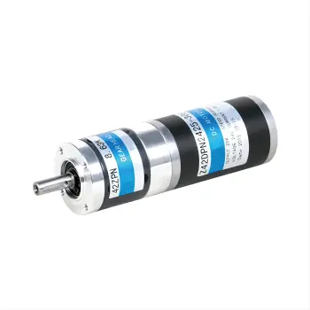 24V 42mm 25W Round Flange PMDC Electric Brushed Motor with Planetary Gearbox for Medical Equipment