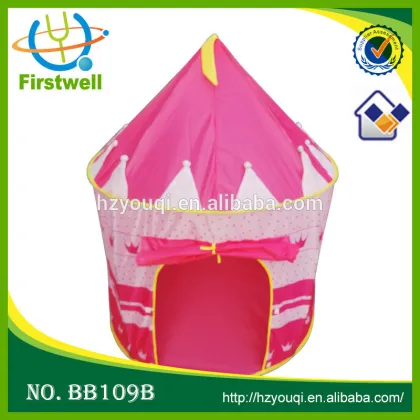 new arrival luxury girl's pink princes castle play tent