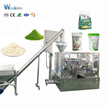 Automatic Stand Up Pouch with Zipper Milk Powder Food Packing Machine
