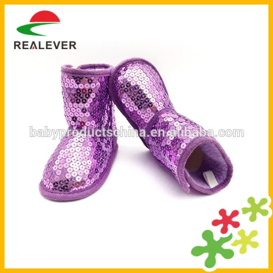 Fashion cheap sequin upper carnival snow boots