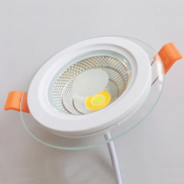 Modern LED Glass Downlights: White, 3 Color Options, 5w-25w Indoor Recessed Lighting