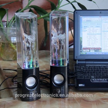 Four lamp and ribbon color led light water dancing speakers