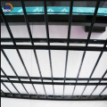 galvanized double rod fence