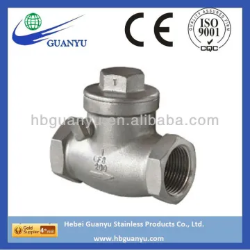 Check Valve Types: Swing Check Valve, Vertical Check Valve, Y Spring Loaded Check Valve,