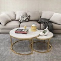 Leg Side Table Living Room Coffee Table Gold Stainless Steel Modern Luxury for Apartment Home Furniture Dining Table