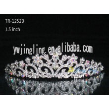 Rhinestone Crowns Flower Tiara TR-12520