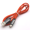 Силиконовый USB -тип C Кабель данных микро -молнии