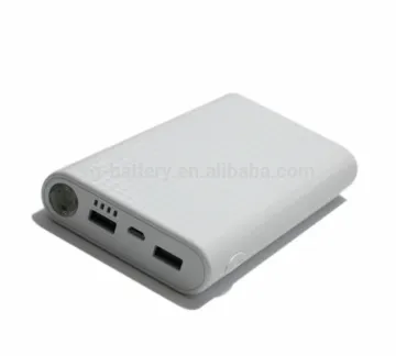 Double USB Mobile Power Bank 8000 mAh with LED Flashlight