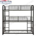 Steel Bunk Bed Stainless Steel Metal 3 Layers Sleeping Bed Supplier