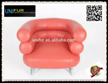 Unique styke mdoern colorful Bibendum Chair/leather chair with steel base