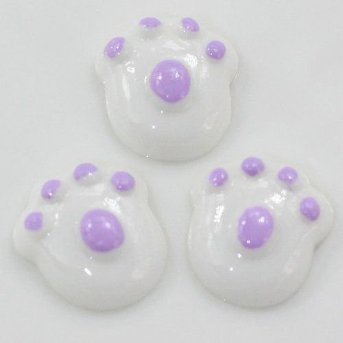 Kawaii Mini Chat En Forme De Griffe En Résine Cabochon Flatback Perles Slime Pour Enfants BRICOLAGE Artisanat Décor Charmes Téléphone Shell Décor