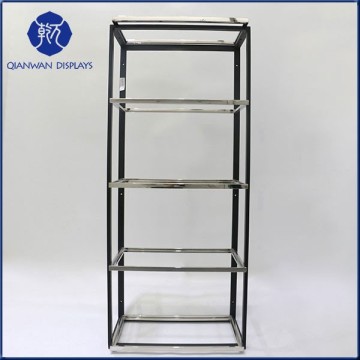 Multifunction stainless steel double-pole clothes rack stand