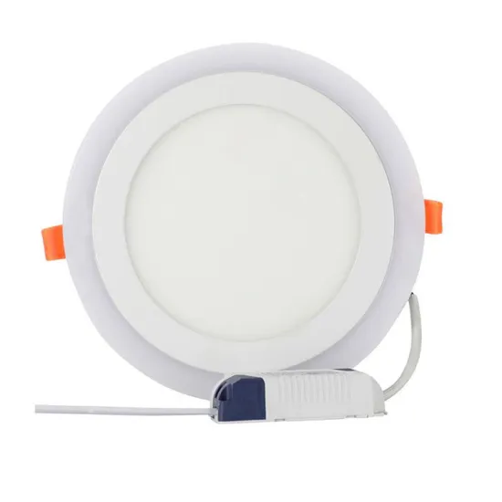 Round Square LED Ceiling Recessed Panel Light - Home Decoration 6W/9W/15W/24W, Blue+White Color
