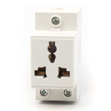 AC30 3Pin DIN Rail Modular Socket - 10A/16A Flammeshemmungsmitteluniversal -Power Outlet
