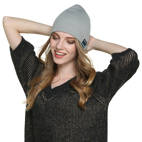 Melhor fone de ouvido Bluetooth Music Beanie Hat com microfone