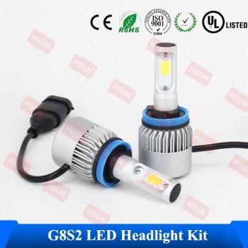 New G8S2 Auto LED Headlight Kit, H4 H7 LED Light Bulb , 9004 9007 Led Headlight