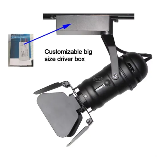 LEDEAST High Quality TGU41 Lamp Holder Indoor LED Spotlight GU10 MR16 with Barn Doors