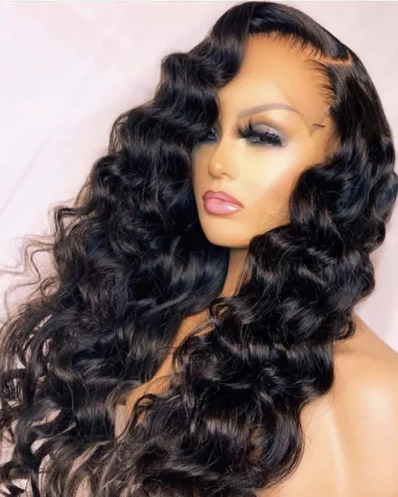 10A Grade Raw Unprocessed Virgin Water Wave Lace Front Human Hair Wigs 150 180 250 Density Virgin Wigs Human Hair