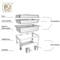 9L Economía de acero inoxidable CHAFER/COMENTADOR DE ALIMENTOS (JQ533)