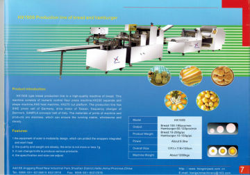 Factory bread making machine