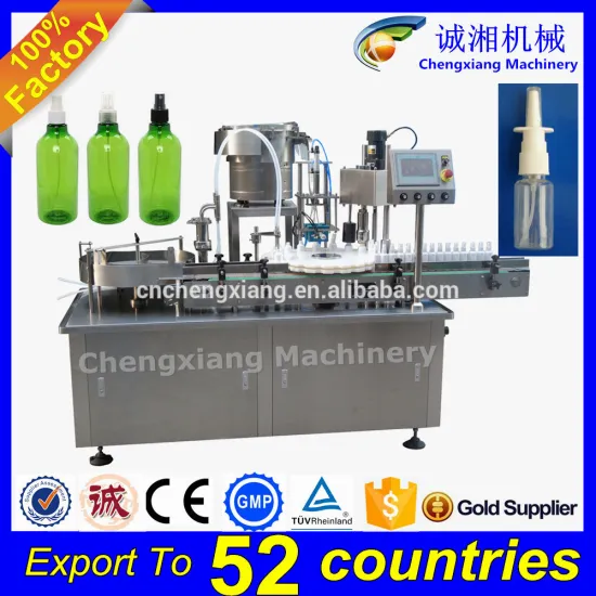 CE Certificate 50ml bottle filling machine,body spray filling machine