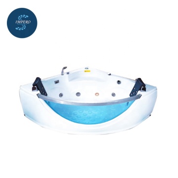 2-Person Whirlpool Massage Corner Acrylic Bathtub