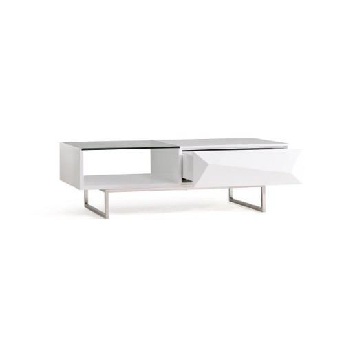 Modern Coffee Table Modern white coffee table with metal leg Factory