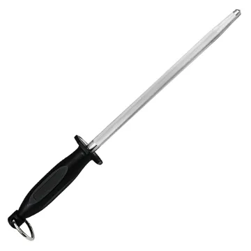 Professional Chef Knife Sharpener: Nuoten Plastic Handle Kitchen Gadget with High Carbon Steel Rod